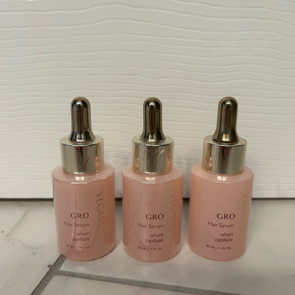 Vegamour GRO Hair Serum -3 bottles (2 sealed, 1 opened but barely used)